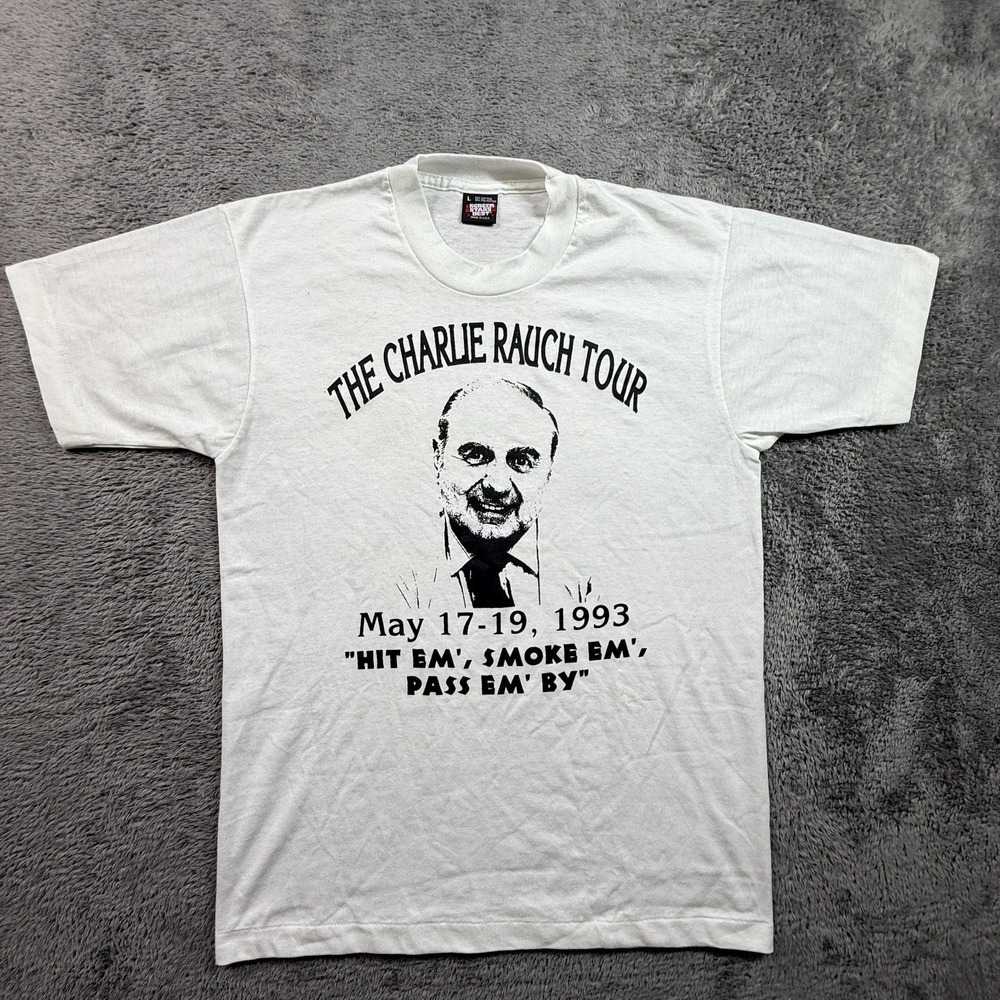 THE CHARLIE RAUCH TOUR May 17-19 1993 Vintage Single Stitch T-Shirt Screen Stars